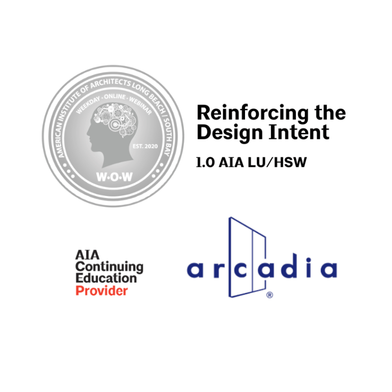 Weekday Online Webinar: Reinforcing the Design Intent
